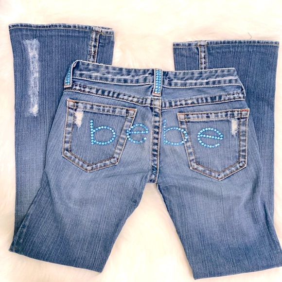 Bebe Denim Jean Like New Excellent Condition - Picture 2 of 13